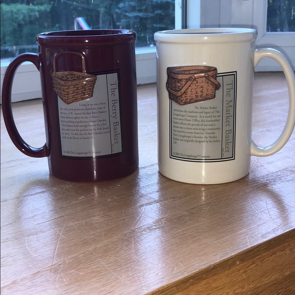 Longaberger mugs-from Homestead in Ohio